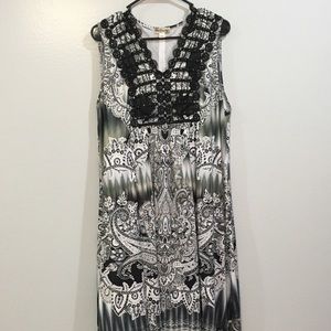 Black and white dress